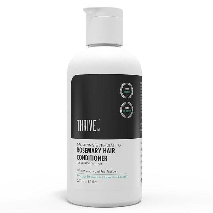 ThriveCo Rosemary Hair Conditioner | Helps Add Volume & Strengthen | With Pea Peptide & Caffeine | Densifying Formula for Fuller-Looking Hair | Paraben & Sulphate Free | For Men & Women | 250 ml