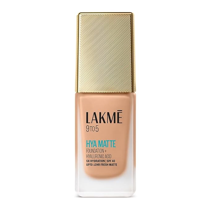 LAKMÉ 9to5 Hya Matte Liquid Foundation + Hyaluronic Acid Warm Natural - 25ml
