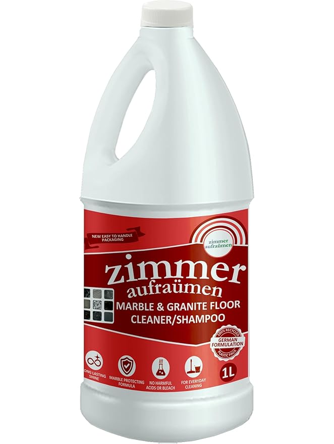 Marble & Granite Shampoo/Floor Cleaner-1Lit. Cleaner for Italian Marbles. 2XTHICK & CONCENTRATED. ECONOMICAL.100% BIODEGRADABLE With French Fragrance.Eco-friendly. Kids & Pets Safe