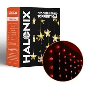 Halonix Decorer Torrent 10 x 5 Bright Led String Light | Diwali Light | Christmas Light | Wedding Light | Festive Lights for Home Decoration (Multicolor, 4 Meters, Pack 1)