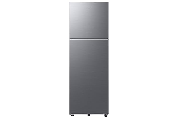 Samsung 256 L, 3 Star, Bespoke AI, Convertible, Digital Inverter Frost Free Double Door Refrigerator (RT80H30U3THL, Silver, Refined Inox, 2026 Model)