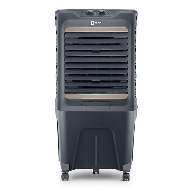 Orient Electric Tornado 88L Desert Air Cooler for home | Densenest Honeycomb Pads | Fully Collapsible Louvers, Inverter Compatible | High Air Delivery | 1 Year Warranty by Orient | Dark Grey
