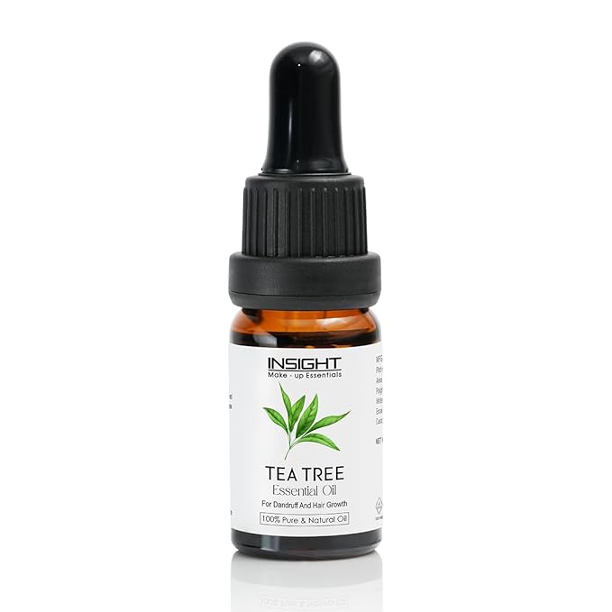 INSIGHT Tea Tree Essential Oil - Anti-inflammatory | Soothes scalp irritation | Reduces hair fall | Combats dandruff | Unclog pores | Promoting clearer skin| Spot-treatment | Antibacterial - 10 ml