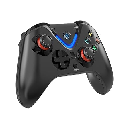 Cosmic Byte ARES Wireless Controller for PC, Upgraded Hall Effect Joystick & Triggers, Dual Vibration, Backit LED Buttons, Turbo, Auto Turbo (Black)
