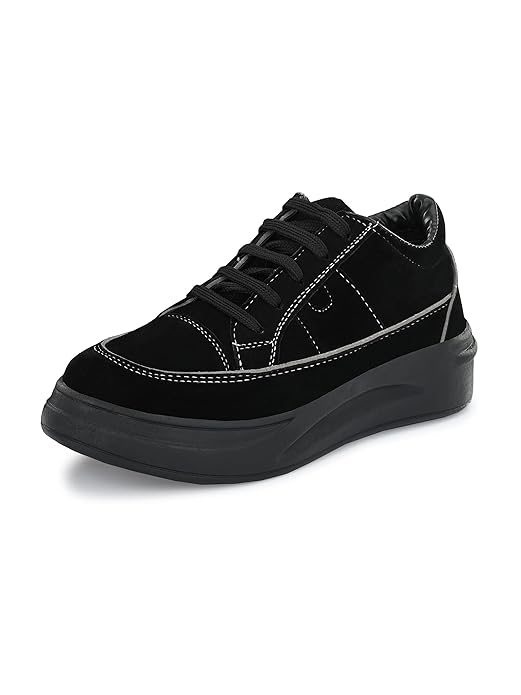 EL PASO Faux Leather Casuals Sneakers Walking Shoes for Women & Girls