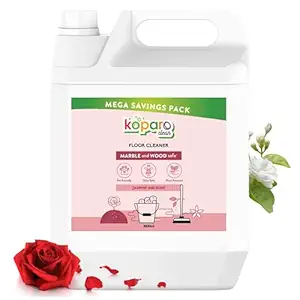 Koparo Natural Disinfectant Surface & Floor Cleaning Liquid | 3 Litre | Plant-Based Non-Toxic Germ Kill Formula | Jasmin Freshness | Safer Than Phenyl | Kids Safe & Pet Friendly