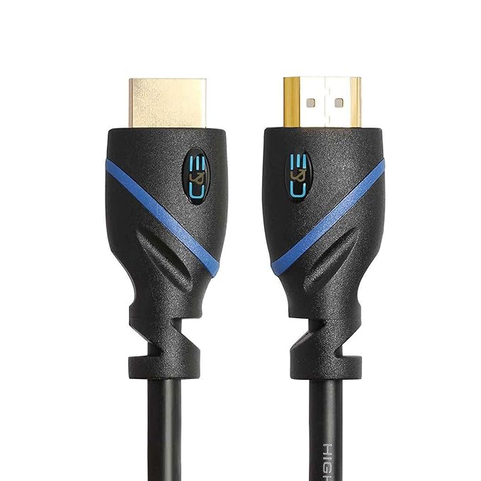 C & E 12 ft Male to Male -HDMI cable – 3.66 meter 4K HDMI cord (HDMI to HDMI cable @30Hz High Speed with Ethernet (Black, For TV)