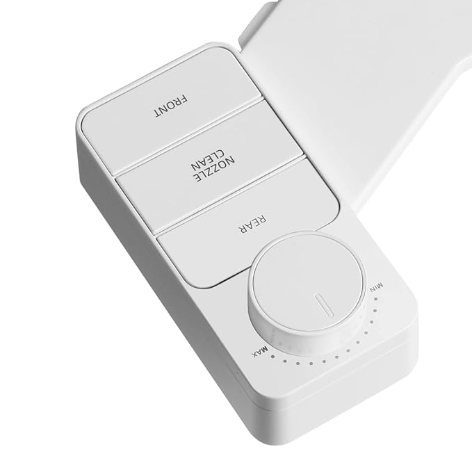 ZeroTouch Bidet Seat Attachment for Western Toilet | Jet Spray for Front & Rear Wash | Adjustable Water Pressure | Non-Electric | Ultra-Thin Design | Easy Installation | 18-Month Warranty