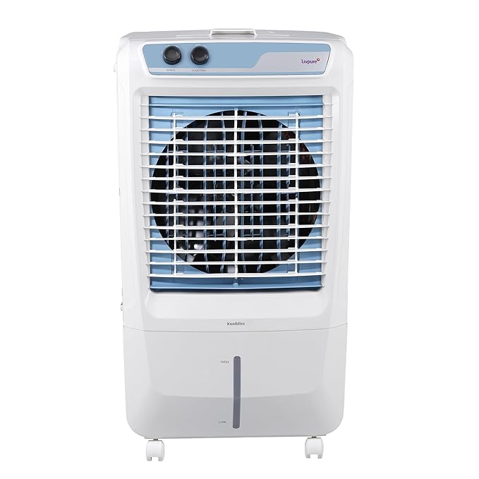 Livpure Koolbliss Desert Air Cooler 110L| 190W Motor |Thermal Overload Protection| 43Ft. Powerful Air Throw |High Speed Fan|Inverter Compatible|2 Yrs Motor Warranty & 1 Yr Comprehensive (White)