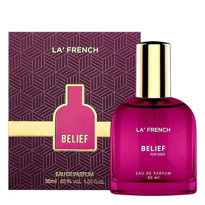 La French Belief Perfume for Men, Long-Lasting Luxury Fragrance, Ideal Birthday Gift For Men,Best Men's Perfume with All-Day Scent, luxury perfume for Men, Travel-Friendly Perfume (30ML)
