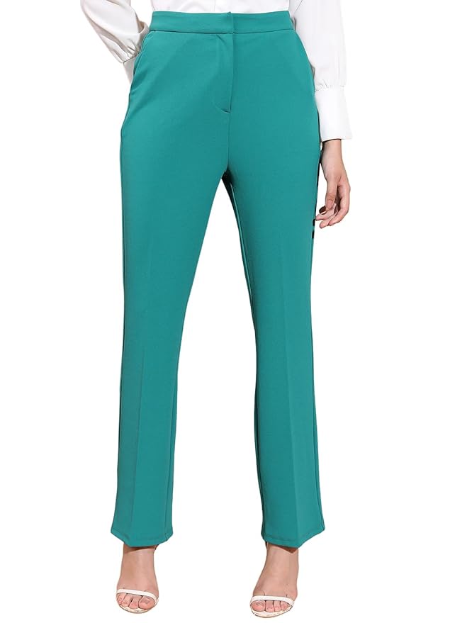 Tokyo Talkies Women's Slim Fit Regular Trousers | Stretchable Trousers | Casual Trousers| Mid-Rise