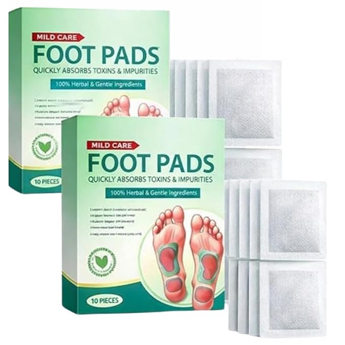 Foot patch (Pack of 20) Herbal And Gentle Ingredient Detox Foot Pads, Natural Ingredients for Sleep Aid, Pain Relief, Toxin Removal with Bamboo Vinegar and Acupoint Micro-Massage Technology