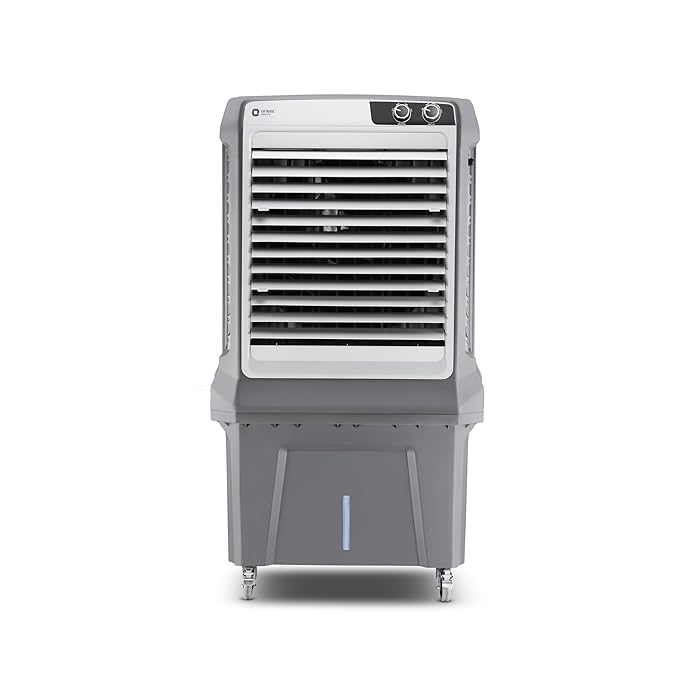 Orient Electric Glacio 125L Commercial Air Cooler | High Air Delivery, 3 Speed Settings | High-Density Honeycomb Cooling Pads | Auto-Swing Technology | 1 Year Product Warranty by Orient | Grey