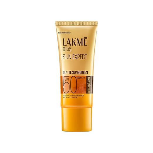 Lakme SPF 50 PA++++ Sunscreen Lotion for Bright Skin | In Vivo Tested | UVA UVB Blue Light Protection | Waterlight| No White Cast | Niacinamide| For All Skin Types | 100 ml