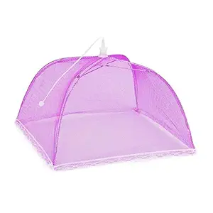 Sulfar Food Cover Umbrella Tent Mosquito Protection Mesh Screen Reusable and Collapsible Outdoor Picnic BBQ Food Covers Net for Flies Bugs & Mosquitoes (Multicolor)