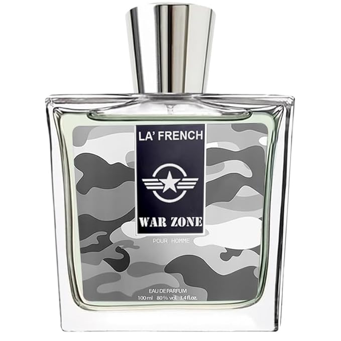 La French War Zone Perfume For Men, 100ml | Eau De Parfum | Premium, Long Lasting | Intense Fresh Masculine Fragrance | Suitable For Every Occasion