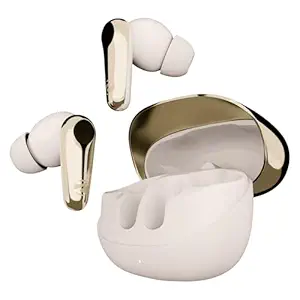 ZEBRONICS Monk+, in-Ear, Noise Cancellation Earbuds, Upto 25 Hours Backup, ANC, Flash Connect, ENC, Gaming Mode, Voice Assistant, Bluetooth v5.4, Touch Control (White)