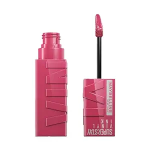 Maybelline New York Superstay Vinyl Ink Liquid High-Glossy Lipstick - Coy, Instant Shine & Transfer Proof. Superstay Vinyl Ink Liquid Lipstick Last Up To 16Hr, Enriched With Vitamin E & Aloe | 4.2Ml