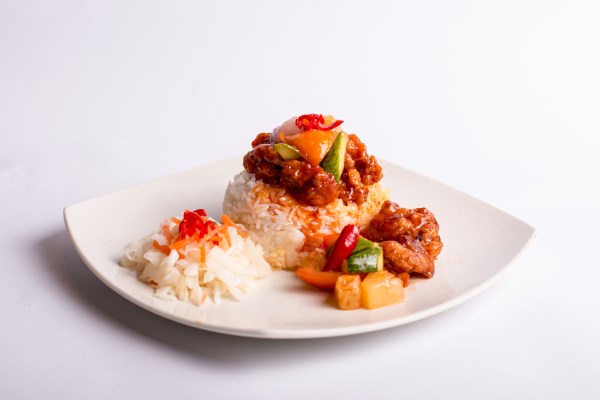 Sweet & Sour Chicken With Rice