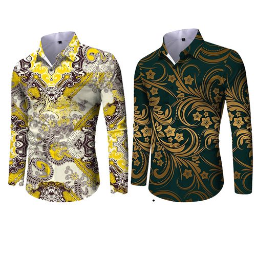 2-in-1 Men's Long Sleeve Shirts-