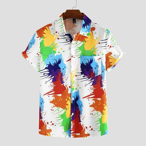 Colorful Graffiti Short Sleeve Shirt