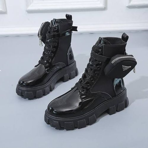 Legit Female Boot Sneakers Latest Black