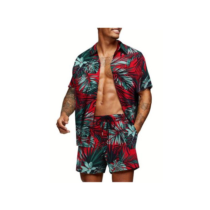 Men's Flower Hawaiian Short Sleeve