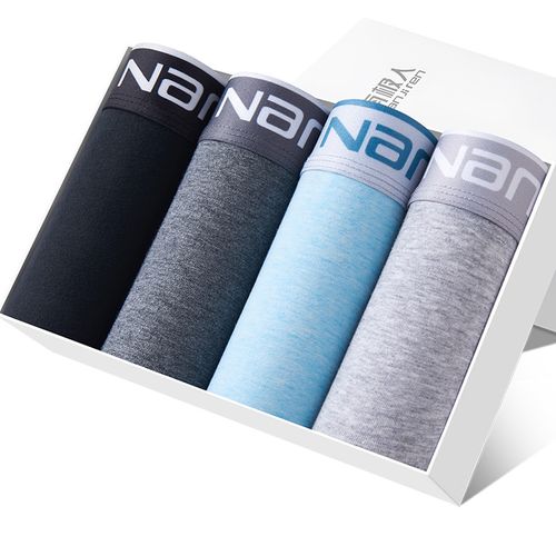 Men's Underwear Boxer Cotton 4pcs