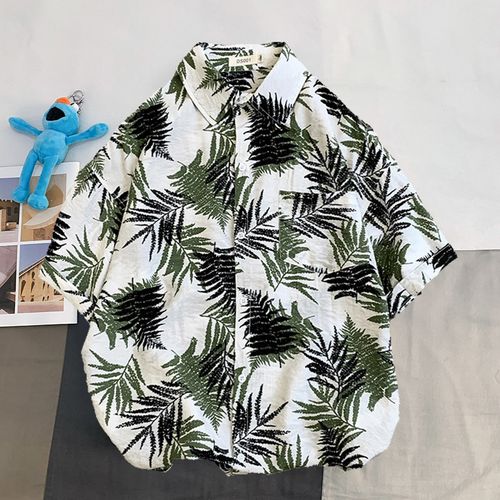 Vacation Shirts Patterned Casual Short Sleeve