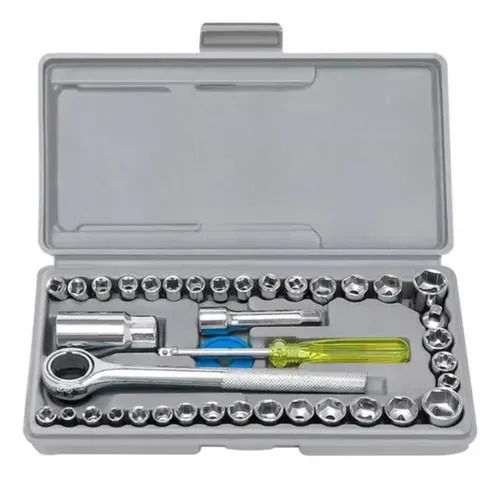 caja de herramienta juego de llave tuvo kit 40pieza estuche