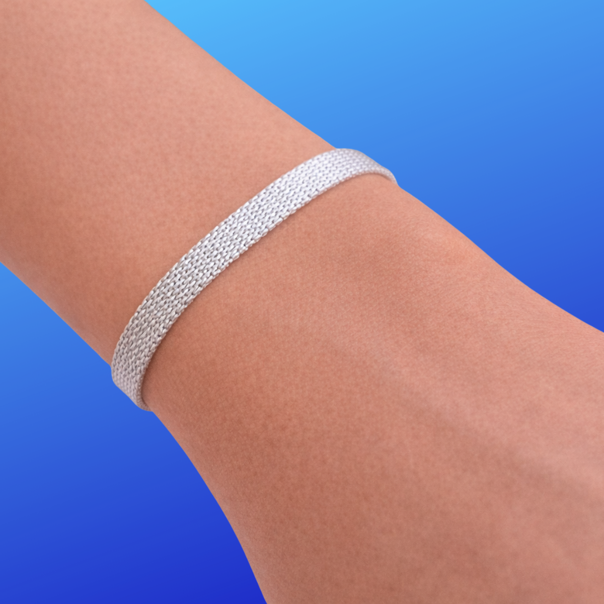 Pulsera malla en plata 925