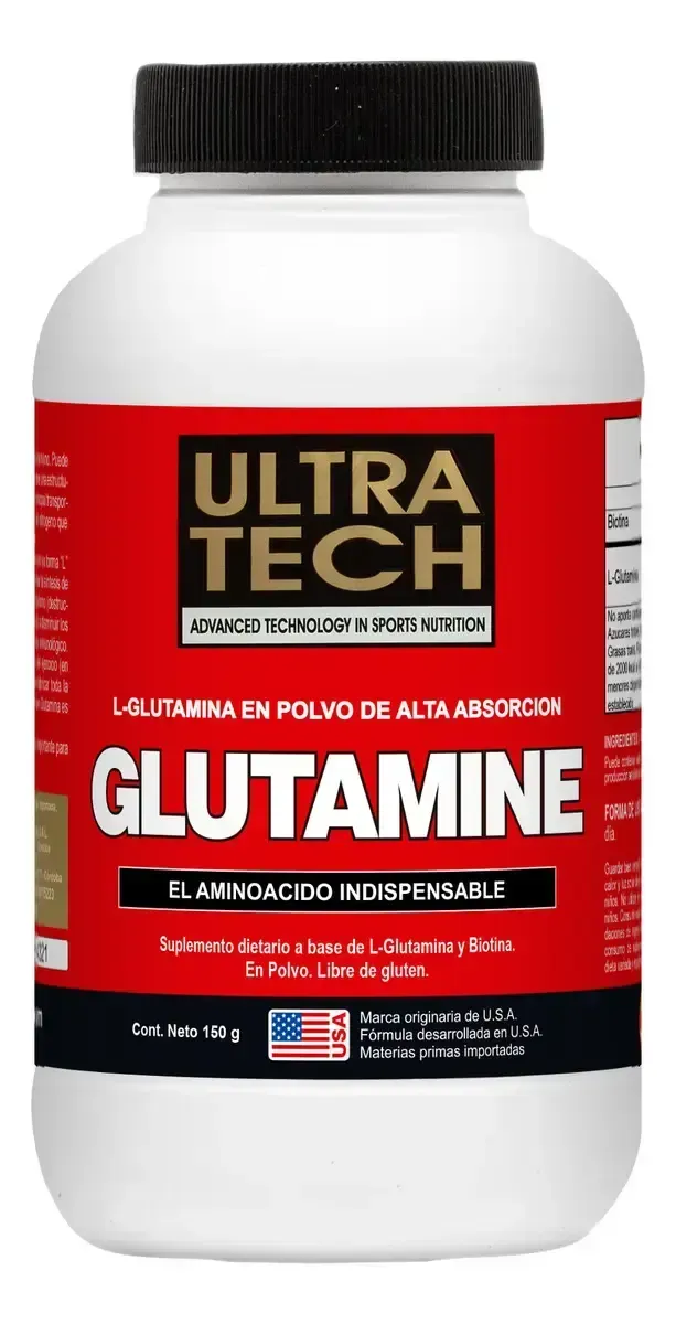 GLUTAMINA ULTRA TECH 150g Crecimiento Muscular 