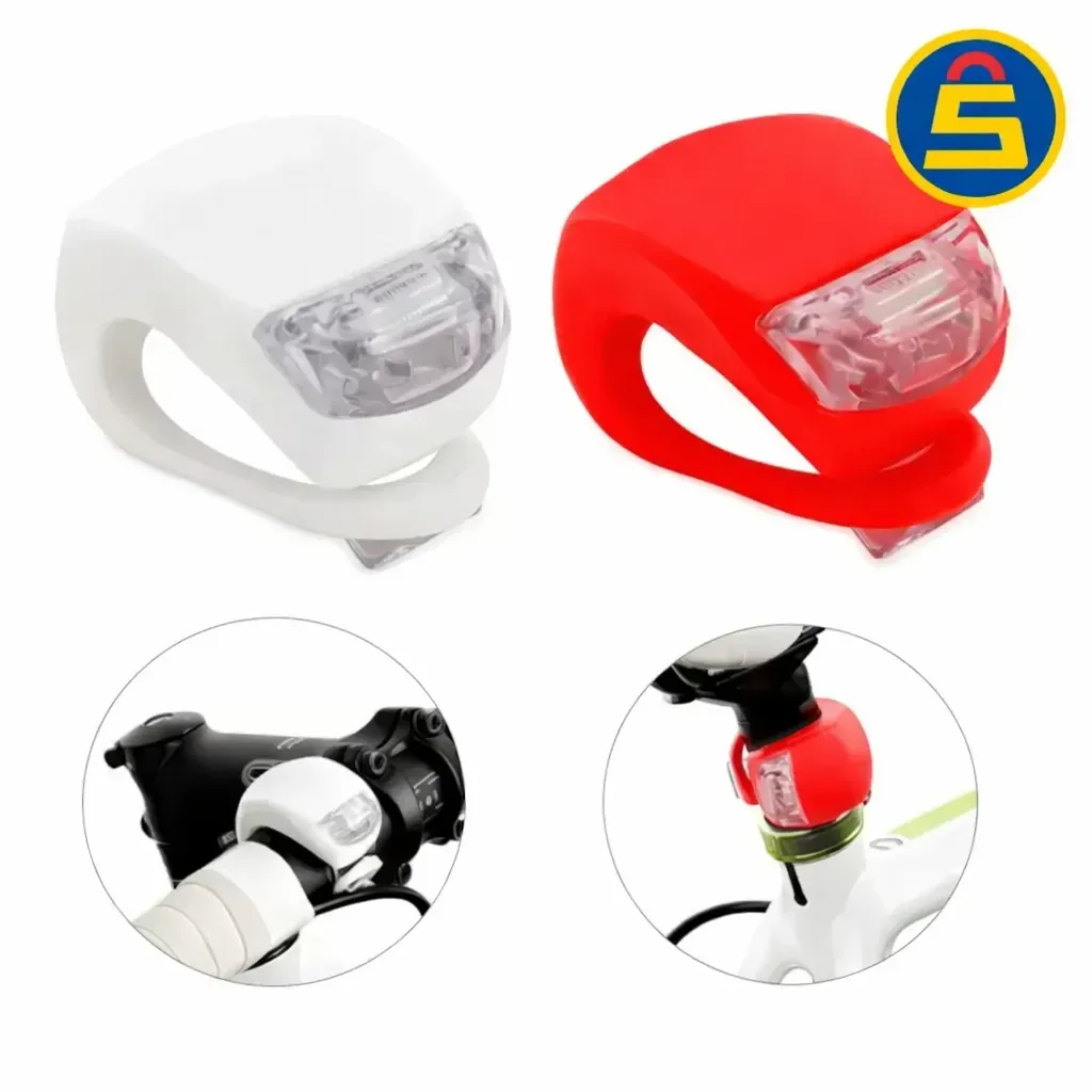 LUCES DE BICICLETA LED ROJA Y BLANCA KIT X 2