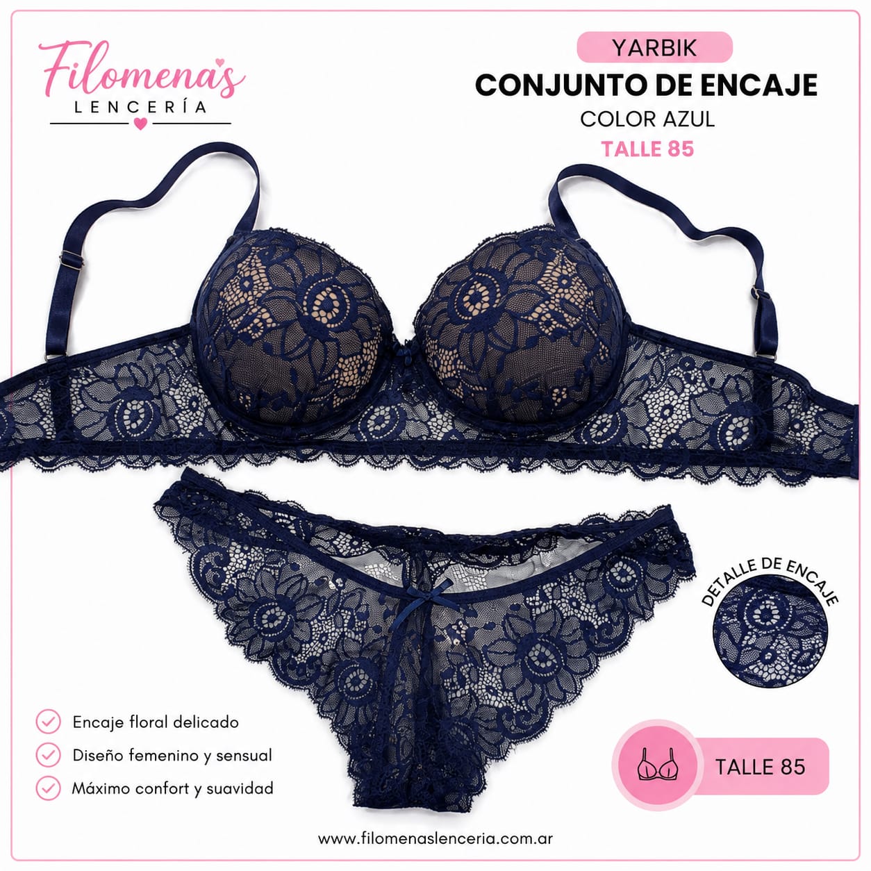 conjunto de encaje YARBIK