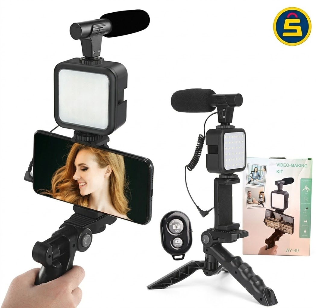 KIT STREAMING LUZ LED CAMARA MICROFONO
