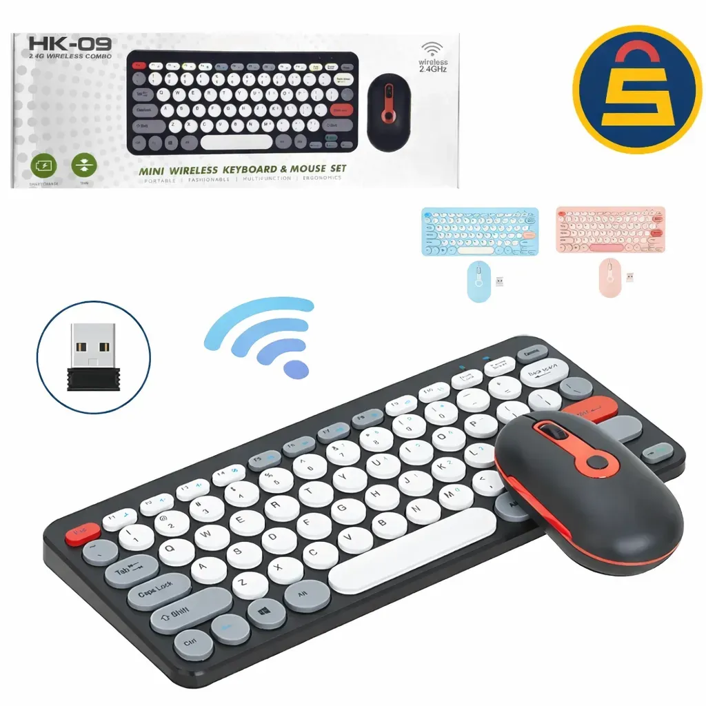 MiNI TECLADO Y MOUSE INALAMBRICOS SILENCIOSO