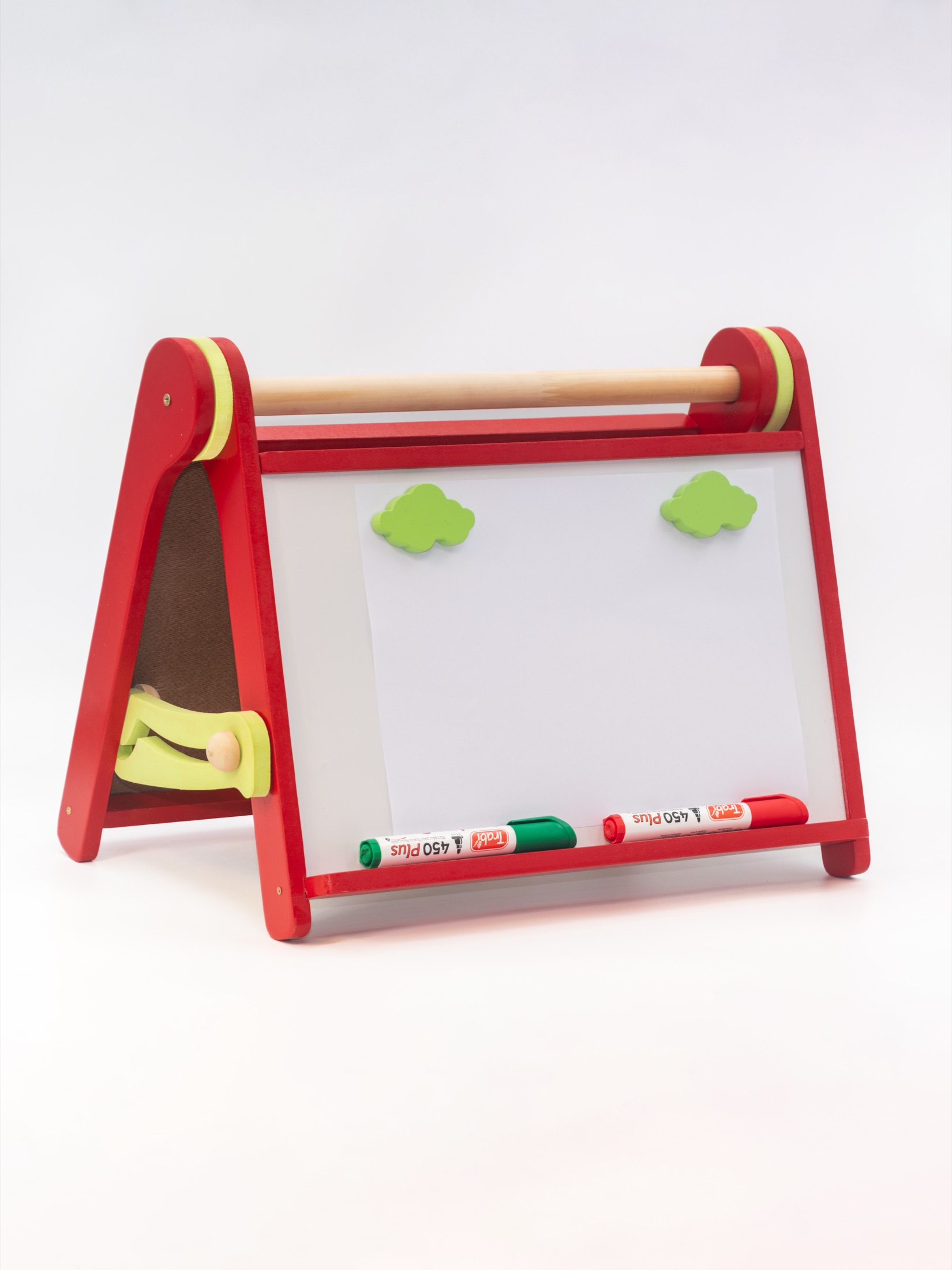 PIZARRA DE MESA TRIPLE ROJA