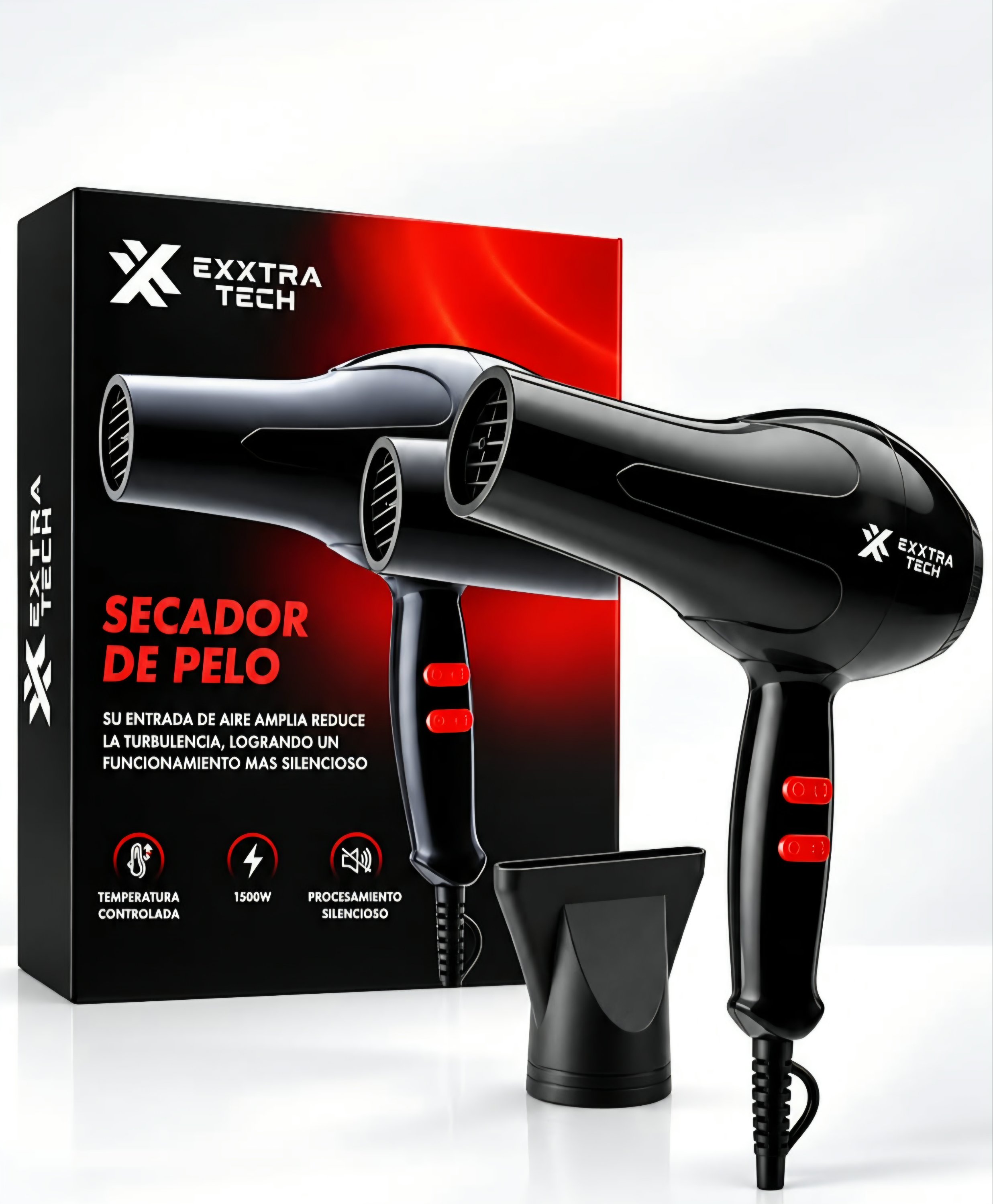 SECADOR DE PELO 1500W EXXTRATECH