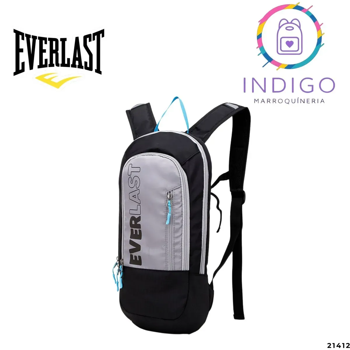 Mochila deportiva Everlast + Bolsa de Hidratación de 2lt