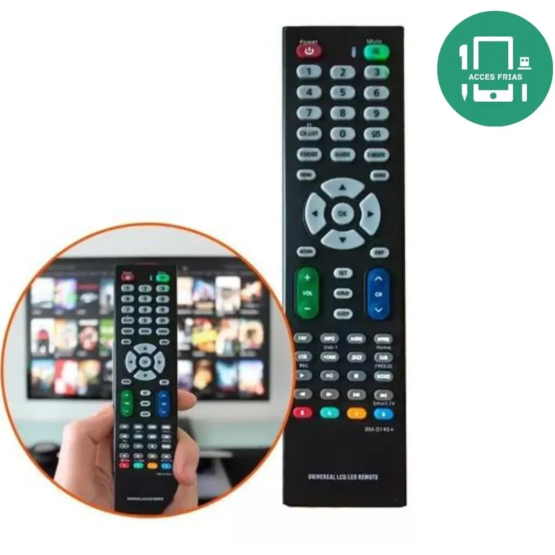 CONTROL REMOTO TV LED Y SMART