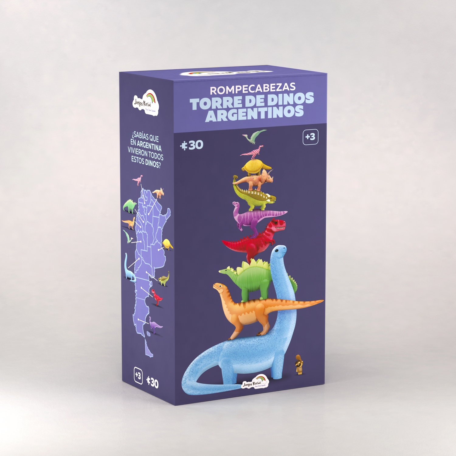 ROMPECABEZAS TORRE DE DINOS ARGENTINOS