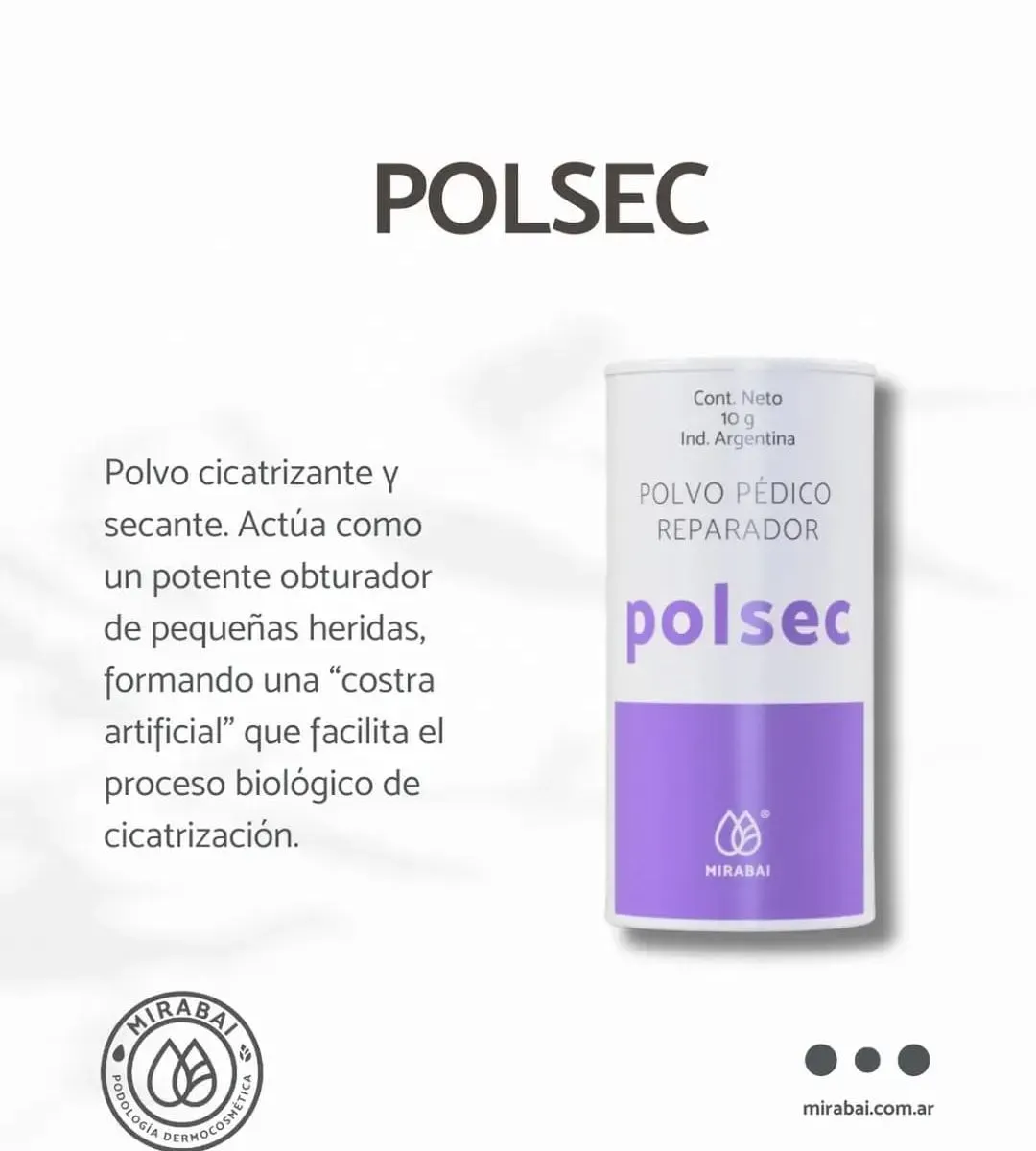 Polvo pedico reparador
