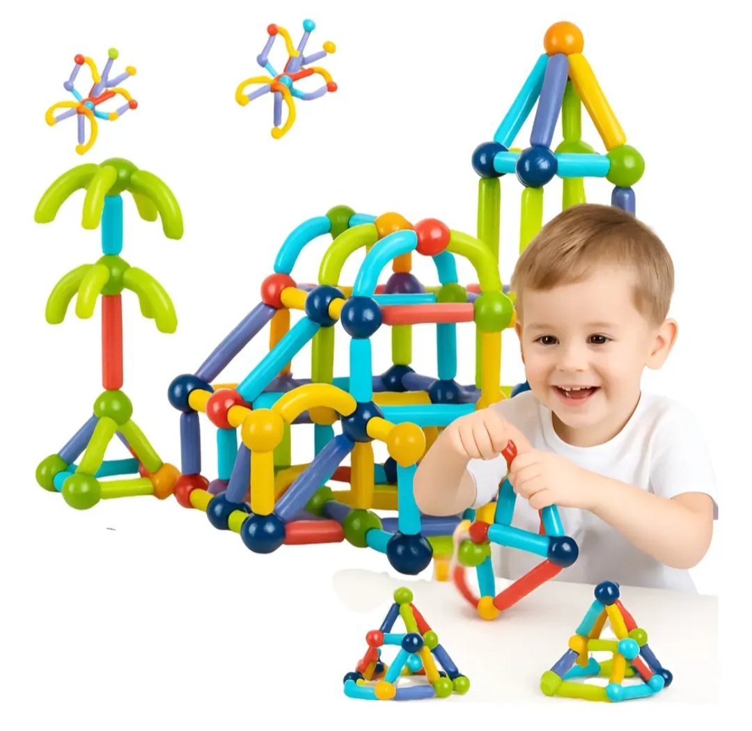 JUEGO MAGENTICO BARRAS Y ESFERAS 100 PCS