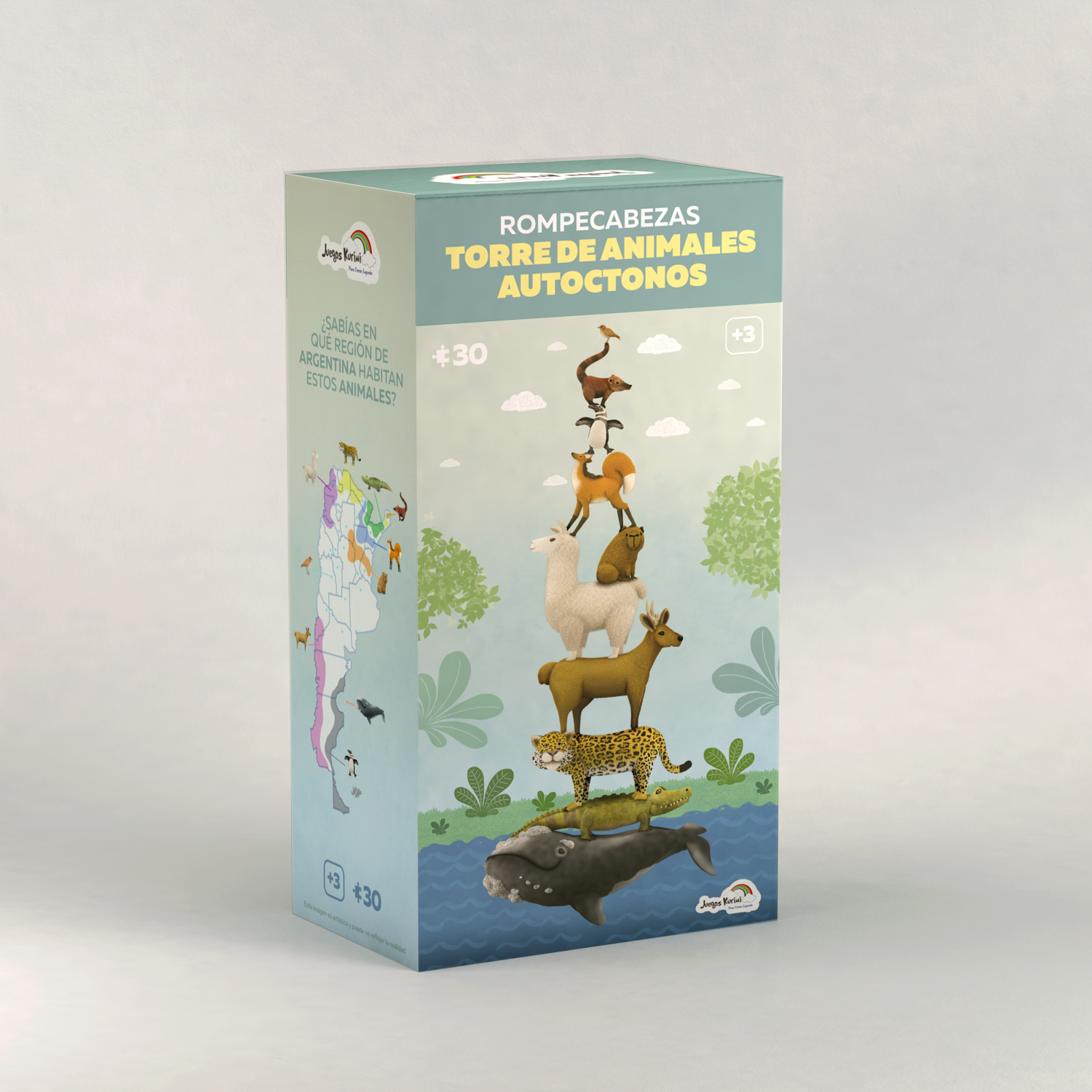 ROMPECABEZAS TORRE DE ANIMALES AUTOCTONOS