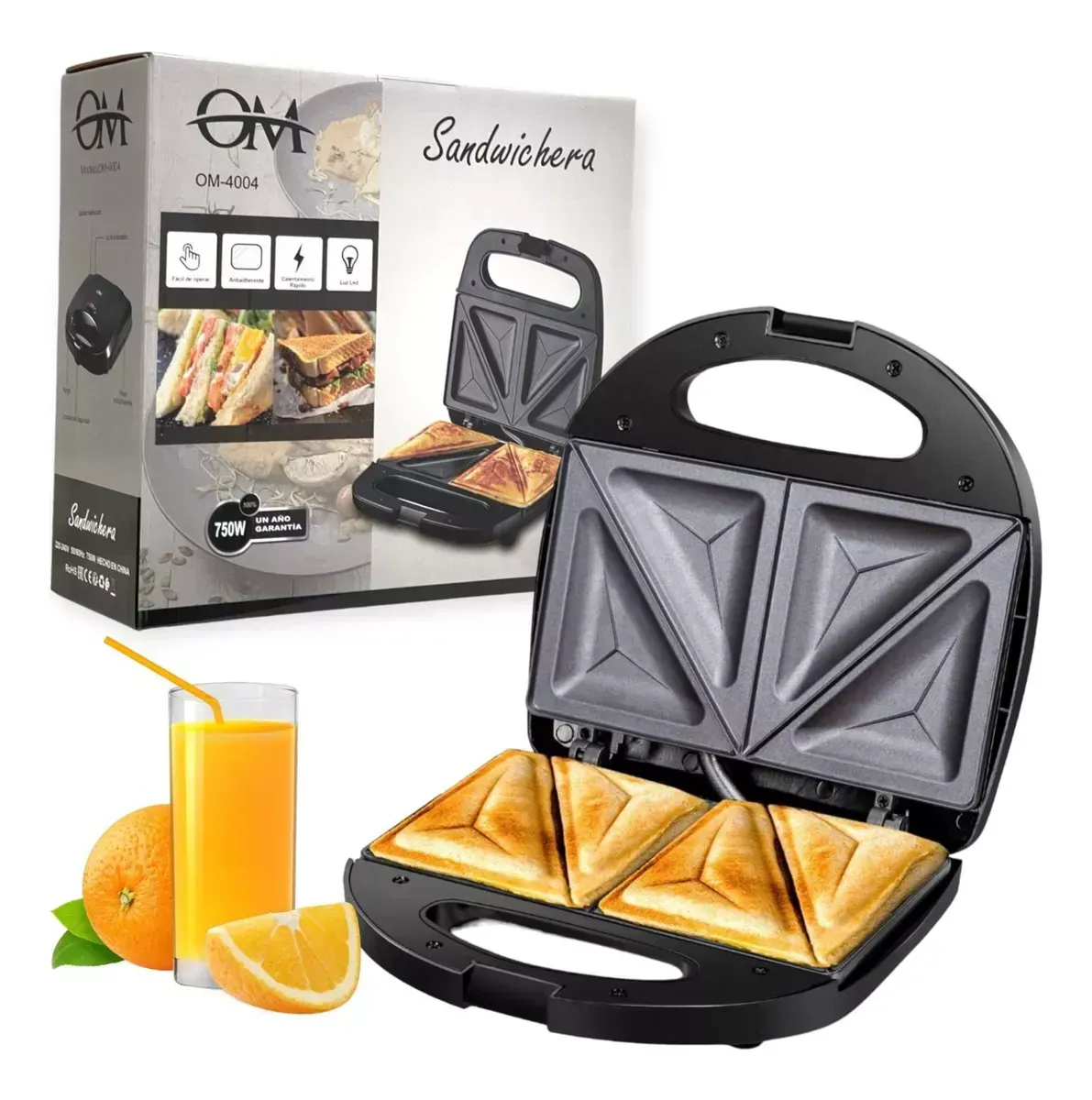 SANDWICHERA TOSTADORA ANTIADHERENTE