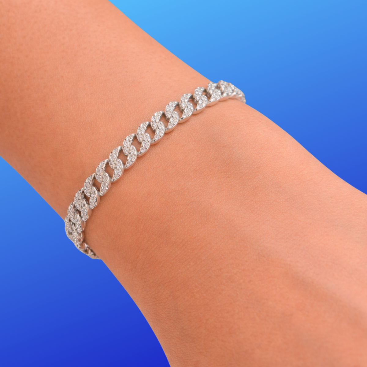 Pulsera eslabones brillantes 