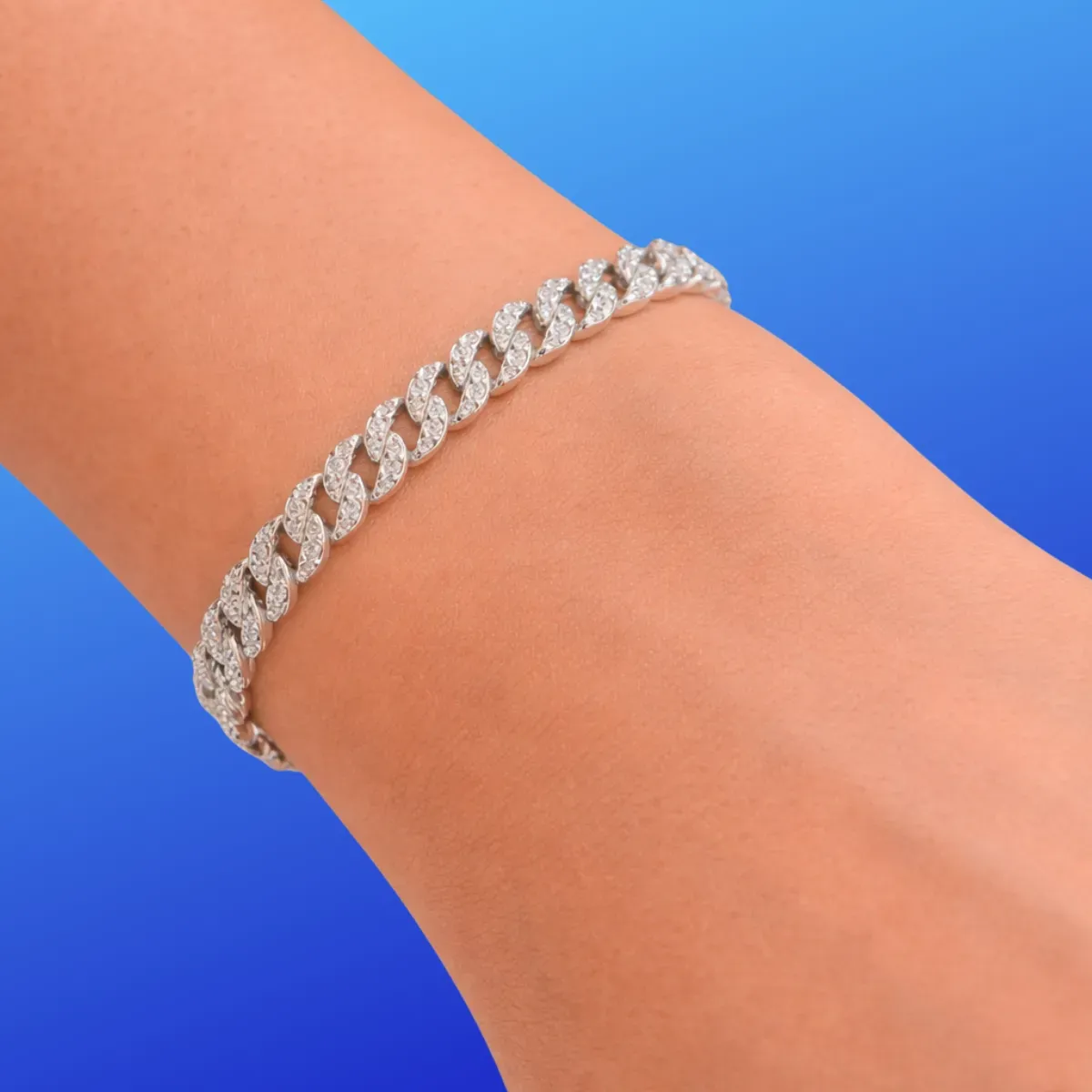 Pulsera eslabones brillantes 