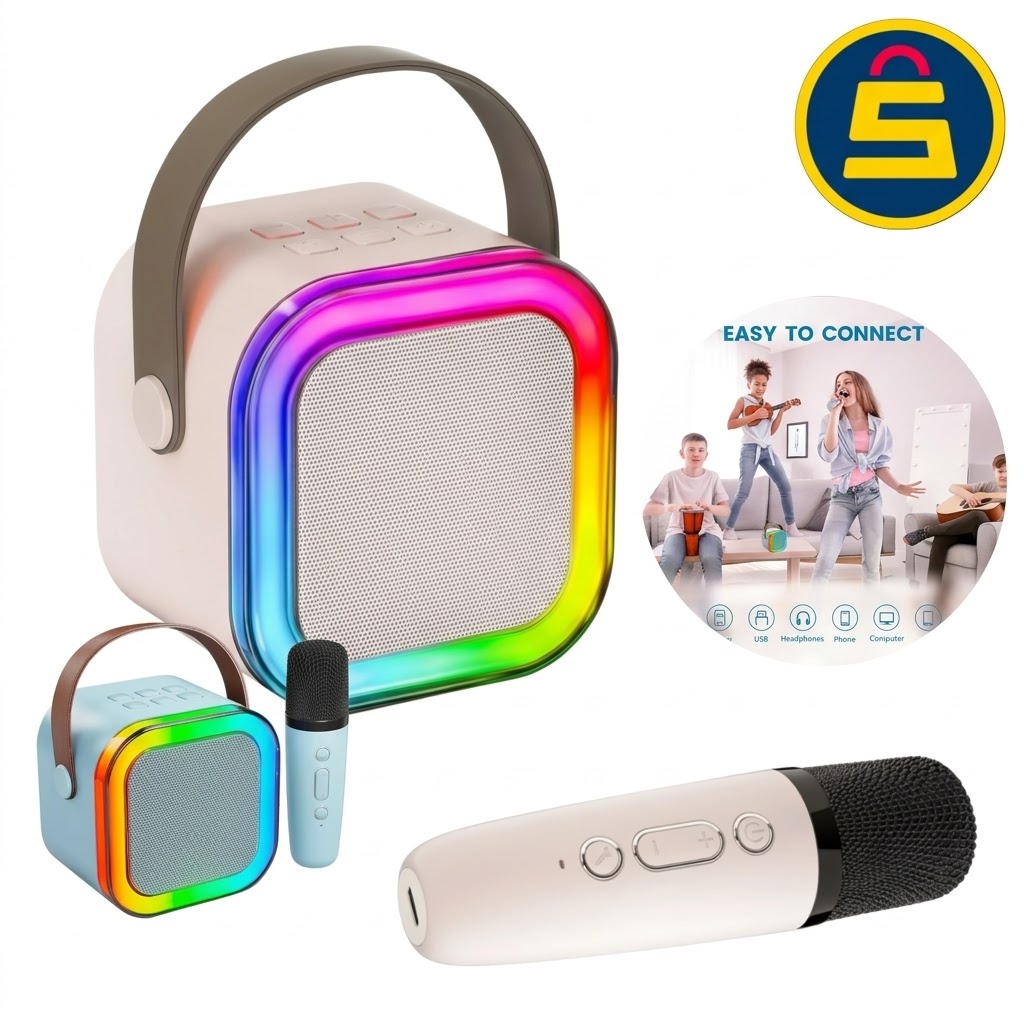 PARLANTE KARAOKE Portátil Mini Con Micrófono Inalámbrico