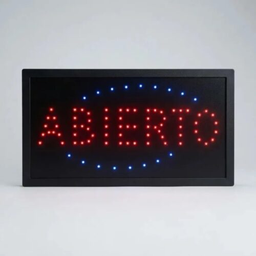 Cartel LED Abierto