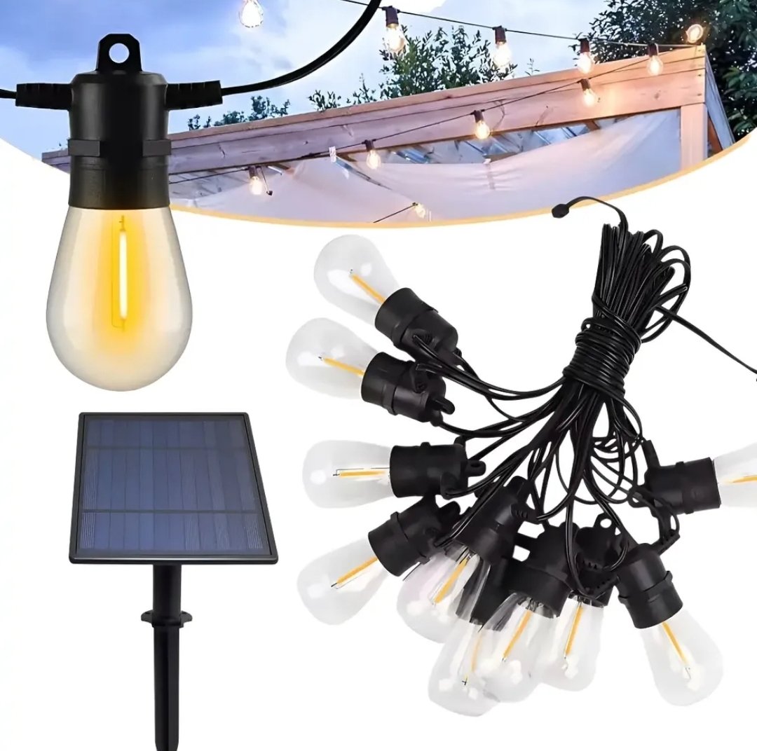 GUIRNALDA SOLAR 5MT 10 FOCOS